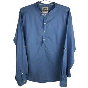 RIG Utility Clothing Mens Long Sleeve Shirt BLUE